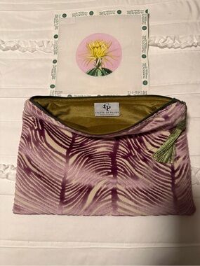 Colors of Praise Yellow Cactus  Flower Needlepoint Canvas AND Anna Clutch